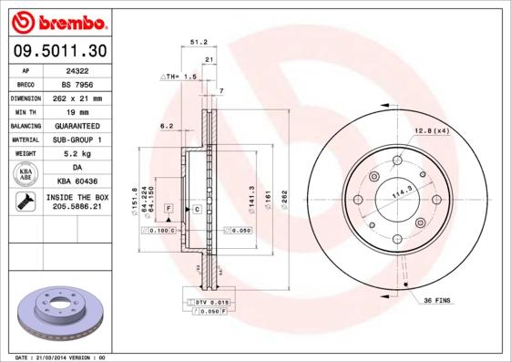 Breco BS 7956 - Bremžu diski autodraugiem.lv