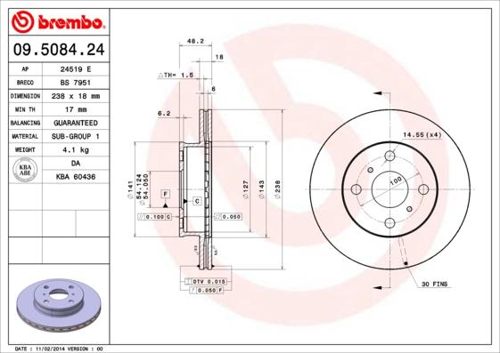 Breco BS 7951 - Bremžu diski autodraugiem.lv