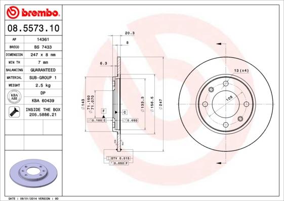 Breco BS 7433 - Bremžu diski autodraugiem.lv