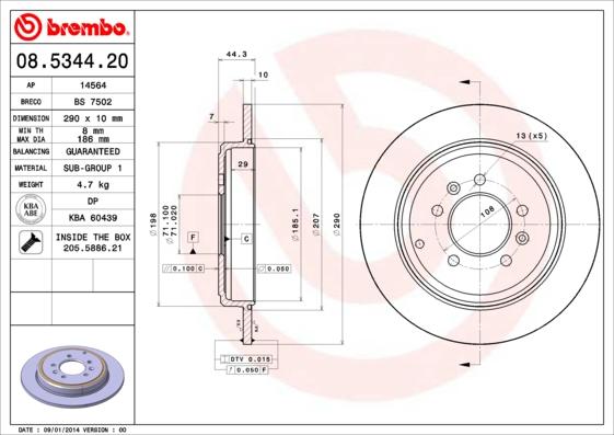 Breco BS 7502 - Bremžu diski autodraugiem.lv