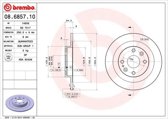 Breco BS 7517 - Bremžu diski autodraugiem.lv