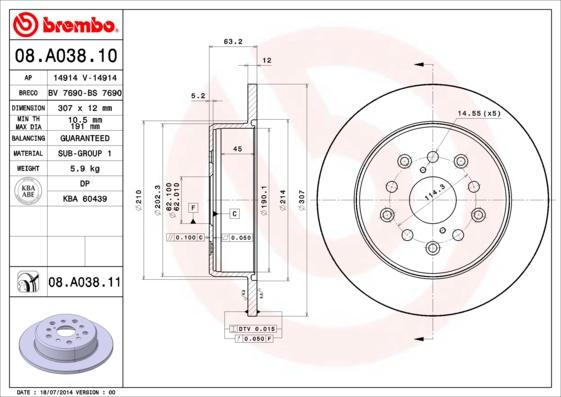 Breco BS 7690 - Bremžu diski autodraugiem.lv