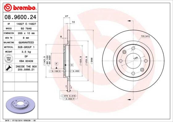 Breco BS 7648 - Bremžu diski autodraugiem.lv