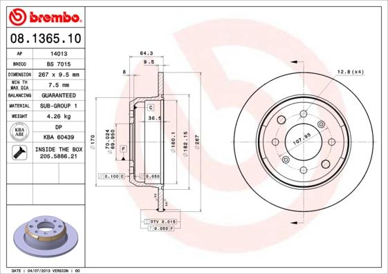 Breco BS 7015 - Bremžu diski autodraugiem.lv