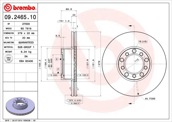 Breco BS 7818 - Bremžu diski autodraugiem.lv
