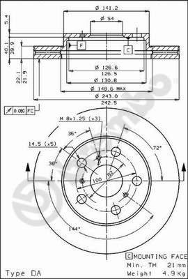 Breco BS 7886 - Bremžu diski autodraugiem.lv