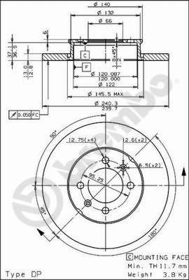 Breco BS 7340 - Bremžu diski autodraugiem.lv