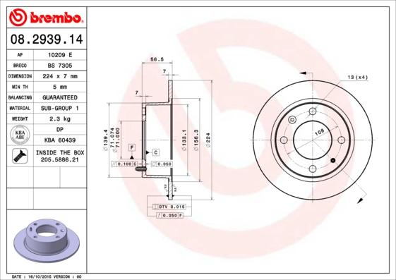 Breco BS 7305 - Bremžu diski autodraugiem.lv