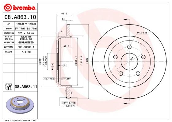 Breco BS 7791 - Bremžu diski autodraugiem.lv