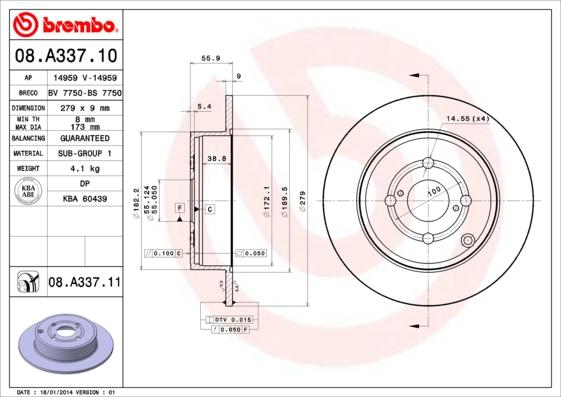 Breco BS 7750 - Bremžu diski autodraugiem.lv