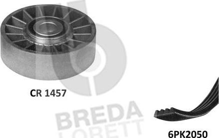 Breda Lorett KCA0003 - Ķīļrievu siksnu komplekts autodraugiem.lv