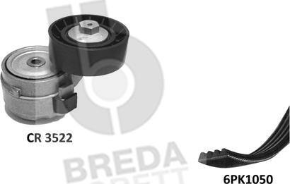 Breda Lorett KCA0012 - Ķīļrievu siksnu komplekts autodraugiem.lv