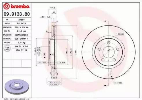 Alpha Brakes HTP-CH-015 - Bremžu diski autodraugiem.lv