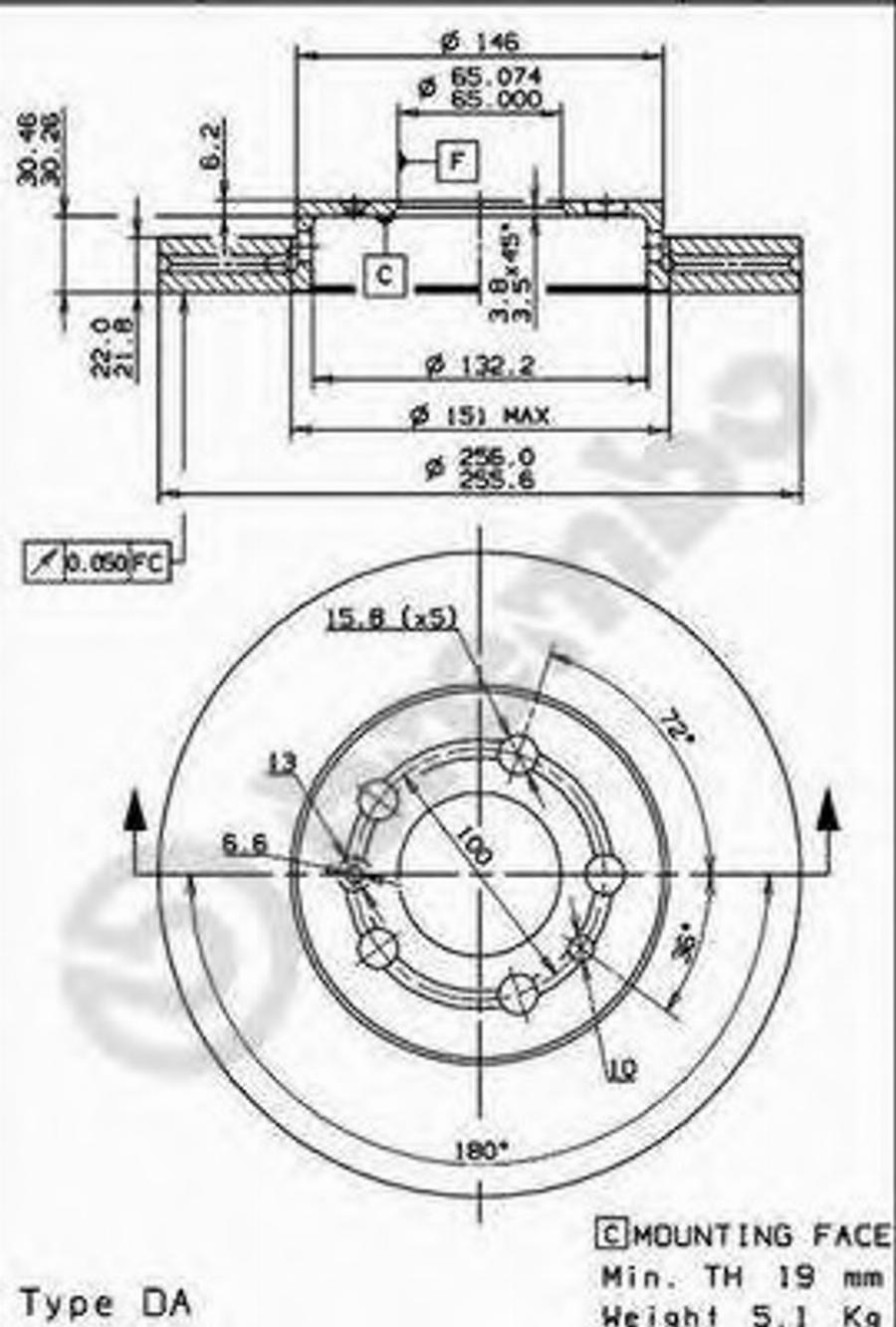 Brembo 09.7011.24 - Bremžu diski autodraugiem.lv