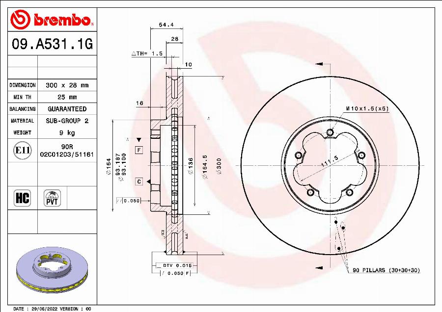 Brembo KT 10 015 - Bremžu komplekts, Disku bremzes autodraugiem.lv