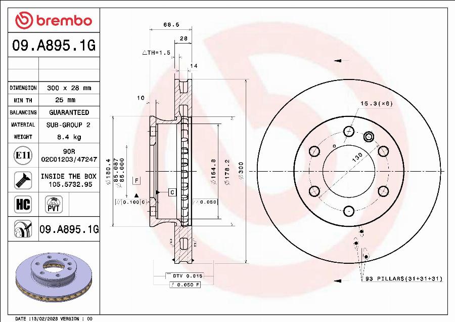 Brembo KT 10 053 - Bremžu komplekts, Disku bremzes autodraugiem.lv