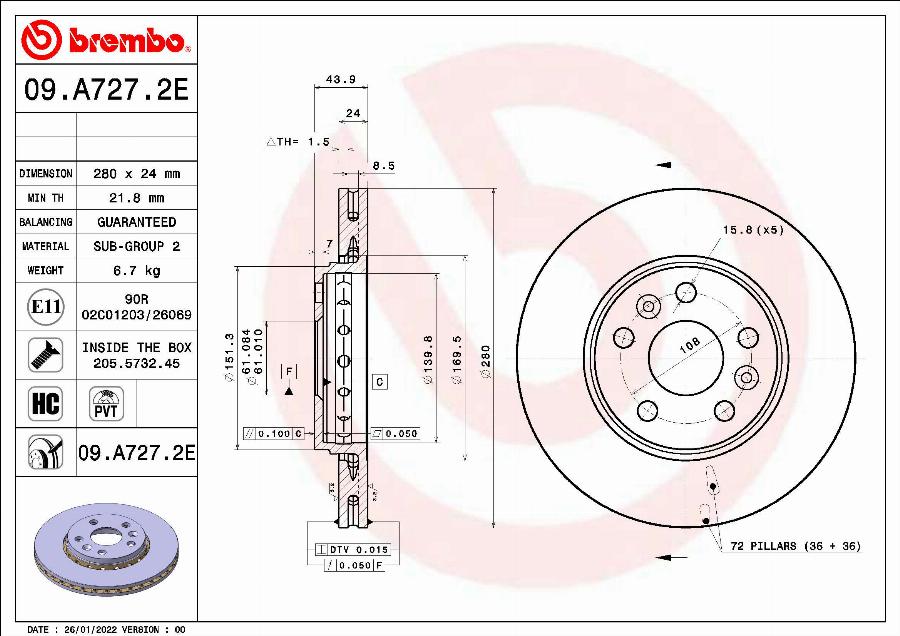 Brembo KT 08 033 - Bremžu komplekts, Disku bremzes autodraugiem.lv