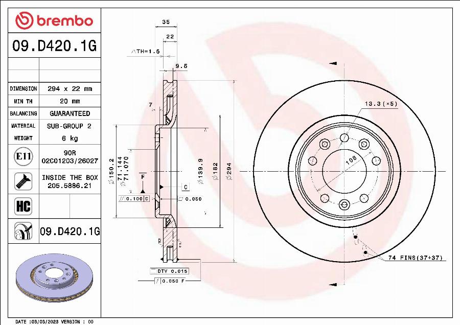 Brembo KT 10 051 - Bremžu komplekts, Disku bremzes autodraugiem.lv