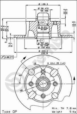 Brembo 08.2163.18 - Bremžu diski autodraugiem.lv