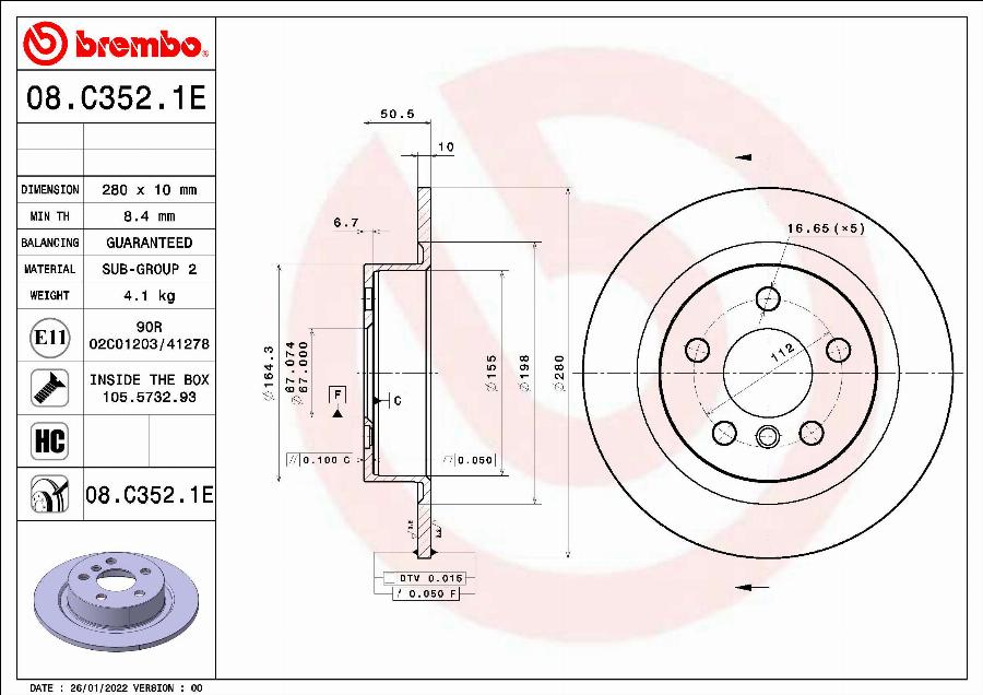 Brembo KT 08 012 - Bremžu komplekts, Disku bremzes autodraugiem.lv