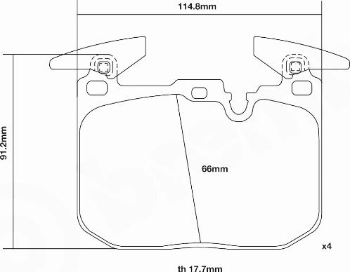 Brembo 07.B314.90 - Augstas veiktspējas bremžu uzliku komplekts autodraugiem.lv