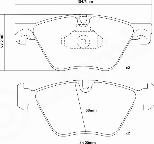 Brembo 07.B314.97 - Augstas veiktspējas bremžu uzliku komplekts autodraugiem.lv