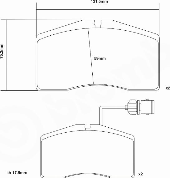 Brembo 07.B314.14 - Augstas veiktspējas bremžu uzliku komplekts autodraugiem.lv