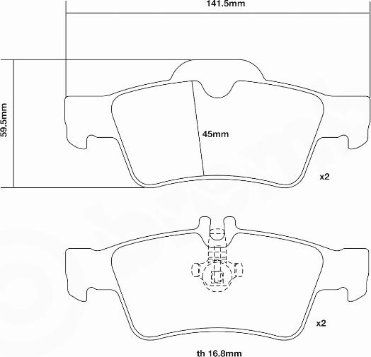 Brembo 07.B315.61 - Augstas veiktspējas bremžu uzliku komplekts autodraugiem.lv