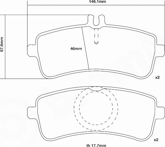 Brembo 07.B315.79 - Augstas veiktspējas bremžu uzliku komplekts autodraugiem.lv