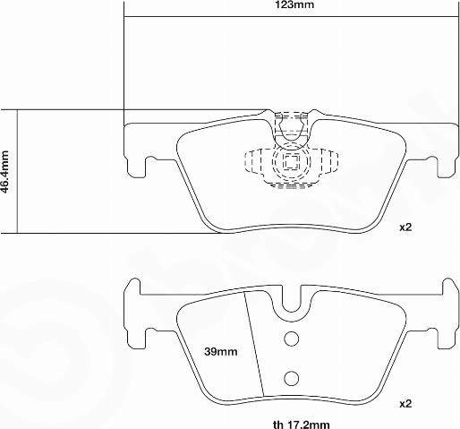 Brembo 07.B315.75 - Augstas veiktspējas bremžu uzliku komplekts autodraugiem.lv