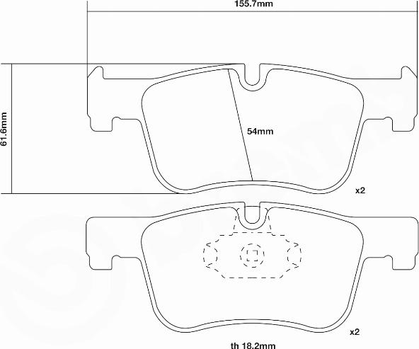 Brembo 07.D435.42 - Augstas veiktspējas bremžu uzliku komplekts autodraugiem.lv