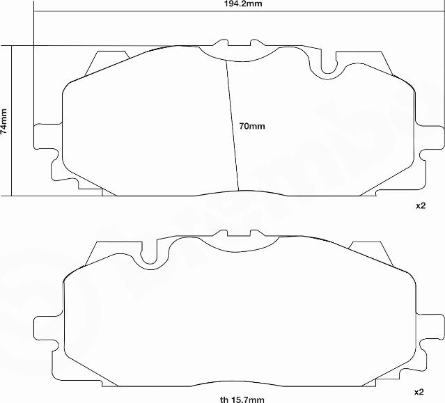 Brembo 07.D435.61 - Augstas veiktspējas bremžu uzliku komplekts autodraugiem.lv