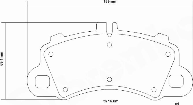 Brembo 07.D435.63 - Augstas veiktspējas bremžu uzliku komplekts autodraugiem.lv