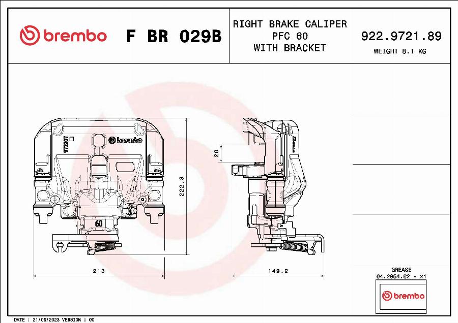 Brembo F BR 029B - Bremžu suports autodraugiem.lv