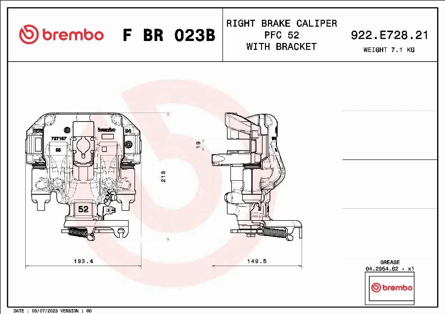 Brembo F BR 023B - Bremžu suports autodraugiem.lv