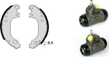 Brembo H 68 025 - Bremžu loku komplekts autodraugiem.lv