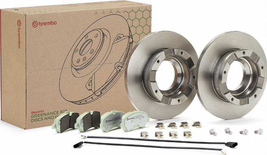 Brembo KT 10 061 - Bremžu komplekts, Disku bremzes autodraugiem.lv