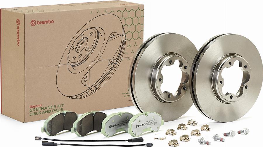 Brembo KT10011 - Bremžu komplekts, Disku bremzes autodraugiem.lv