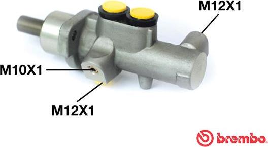 Brembo M 59 001 - Galvenais bremžu cilindrs autodraugiem.lv