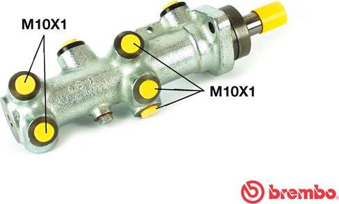 Brembo M 61 008 - Galvenais bremžu cilindrs autodraugiem.lv