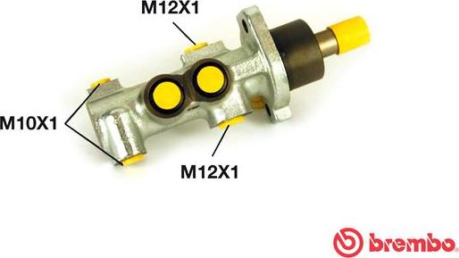 Brembo M 61 038 - Galvenais bremžu cilindrs autodraugiem.lv