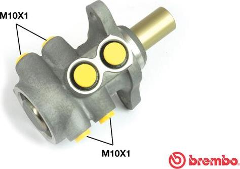 Brembo M 61 074 - Galvenais bremžu cilindrs autodraugiem.lv