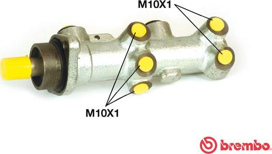 Brembo M 61 114 - Galvenais bremžu cilindrs autodraugiem.lv