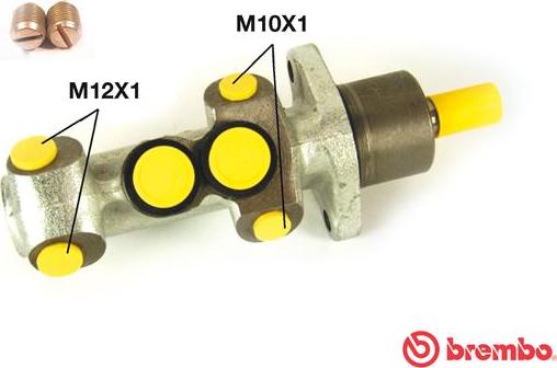 Brembo M 68 043 - Galvenais bremžu cilindrs autodraugiem.lv