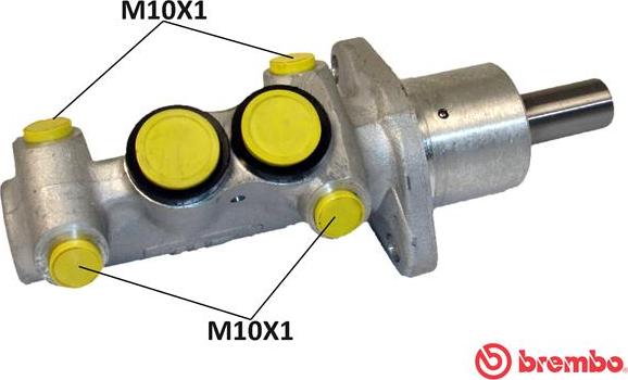 Brembo M 68 001 - Galvenais bremžu cilindrs autodraugiem.lv