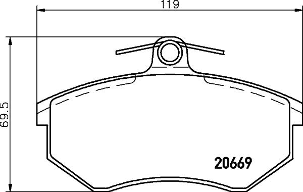 Brembo P 99 026 - Bremžu uzliku kompl., Disku bremzes autodraugiem.lv