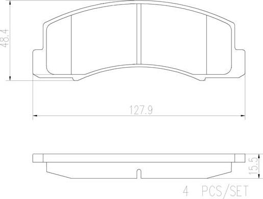 Brembo P99022N - Bremžu uzliku kompl., Disku bremzes autodraugiem.lv