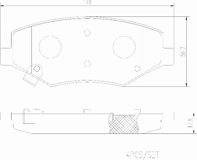 Brembo P90002N - Bremžu uzliku kompl., Disku bremzes autodraugiem.lv