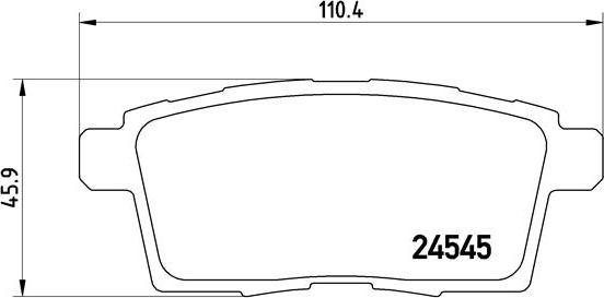 Brembo P 49 041 - Bremžu uzliku kompl., Disku bremzes autodraugiem.lv