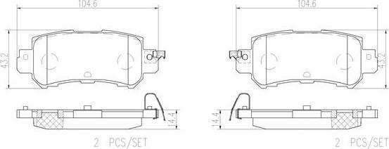 Brembo P49047N - Bremžu uzliku kompl., Disku bremzes autodraugiem.lv